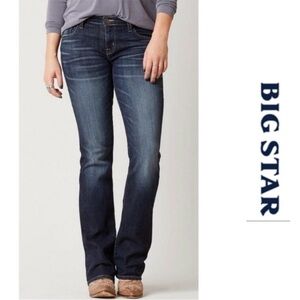 Big Star Vintage Low Rise Premium Denim Boot Cut Jeans With Red Label Size 27
